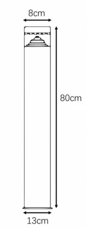 Наземный светильник Arte Lamp Shalby A2218PA-1BK