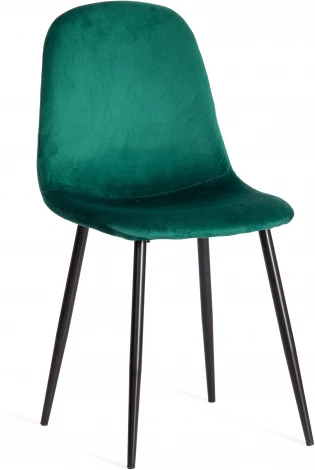 Обеденный стул Tetchair BREEZE (Вельвет,Металл/Зеленый,Черный)