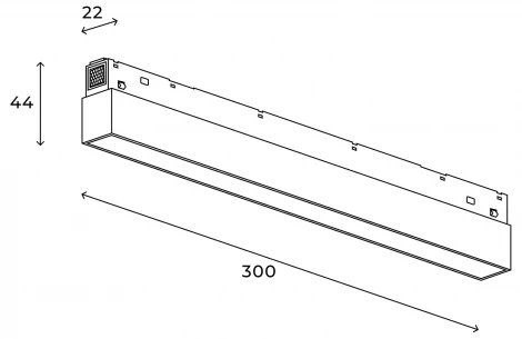 Трековый светильник магнитный светодиодный 48V 12W Hesby Lighting ElDeko HSBL_0236