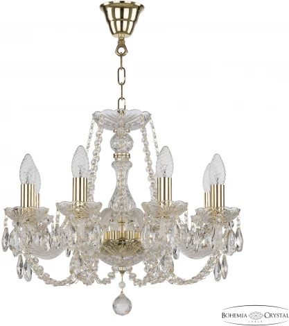 Подвесная люстра Bohemia 101 101/8/165 G (220V, подвески, на цепи, подсвечник, свеча)