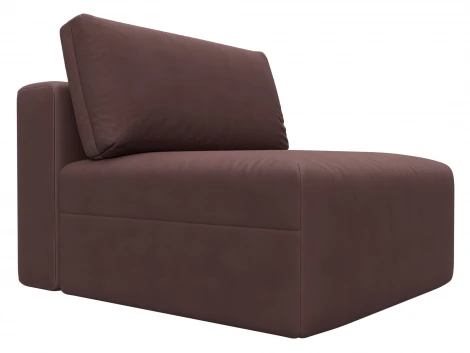 Модуль диван Лига-060 НПБ (ЛДСП,Брус,Фанера,Замша/Бордовый) Лига Диванов 129541