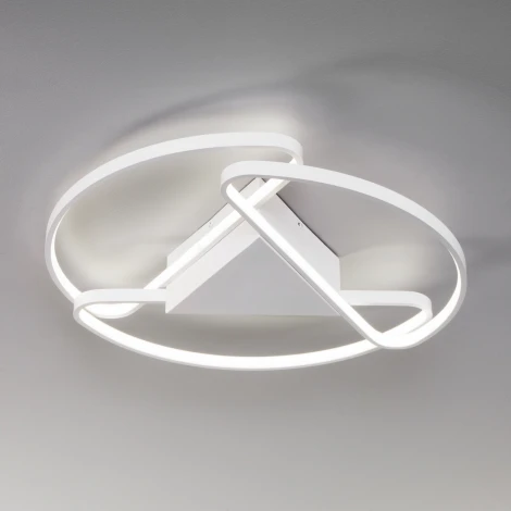 Потолочная люстра Eurosvet Kristo 90232/3 белый (регулировка яркости, LED, 220V, пульт управления, круглые)