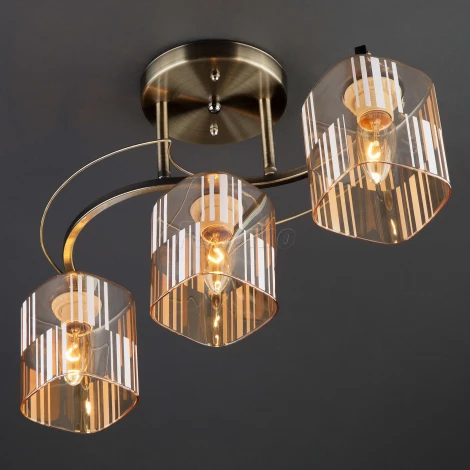 Потолочная люстра Eurosvet Susan 30124/3 античная бронза