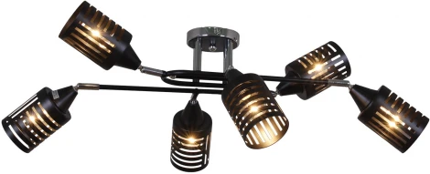 Потолочная люстра на штанге Reluce 70052-3.3-06 CR+BK (220V)