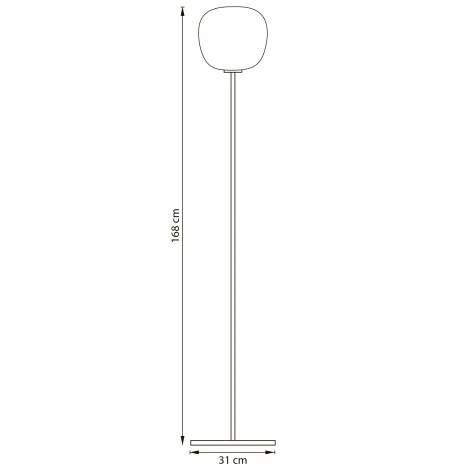Торшер 1x12W(led) E27 белый/матовый Lightstar Grazia 608716