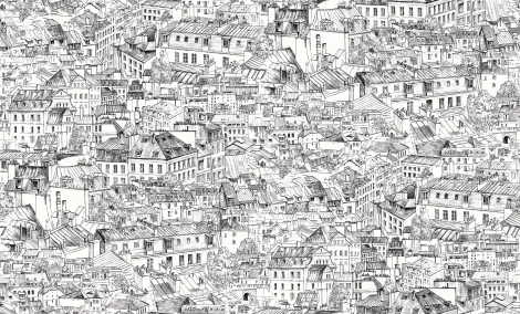 Обои виниловые Grandeco Grange R102111 10,05 x 1,06 м