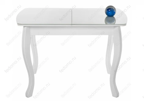 Стеклянный стол Woodville Бриллиант белый 368654