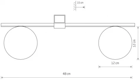 Потолочный cсветильник круглый Nowodvorski Pik Black 10300 (220V, шарики)