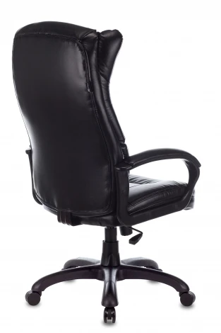 Кресло руководителя Бюрократ CH-879N черный Leather Venge Black эко.кожа крестовина пластик