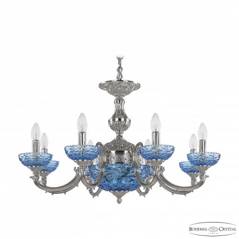 Подвесная люстра Bohemia 7220 72209P/8/210 Ni P Aquamarine/M-1F