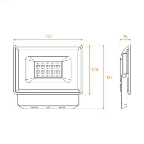 Светодиодный прожектор 50Вт 5700К IP65 Wolta WFL-50W/06