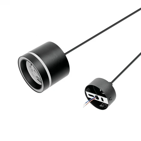 Подвесной светильник Wolta WSL-GX53/P06BL под лампу GX53 Черный LUCE