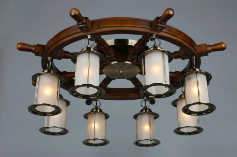 Потолочная люстра Omnilux Ferro OML-50307-08 (220V, штурвал)