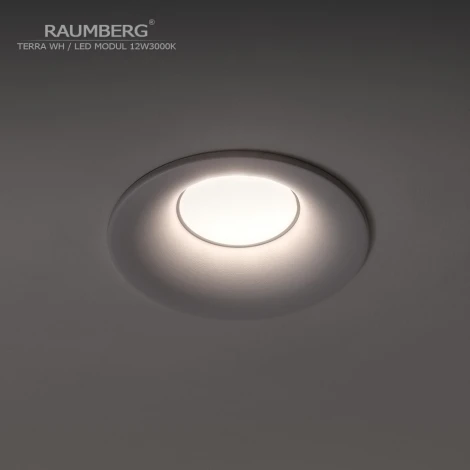 Встраиваемый светильник Raumberg Terra\Wh\12W3000K White Led 12w 3000K