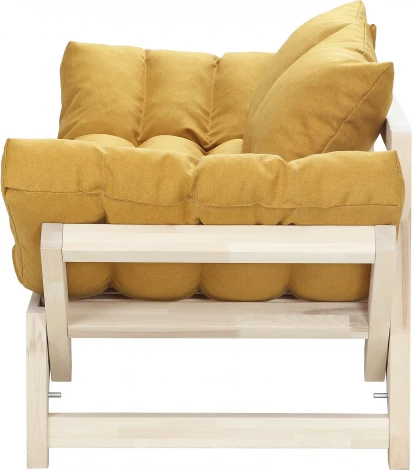 Диван Бинго ткань savana plus yellow, каркас лак Mebelik арт.009293