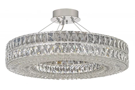 Подвесная люстра Arti Lampadari Sora E 1.5.80.100 N (220V, хрусталь, на тросе, круглые)