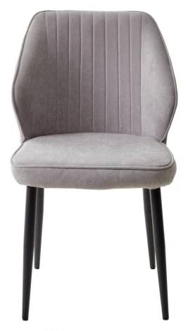 Стул VENA, цвет B22 Серый, велюр / черный каркас