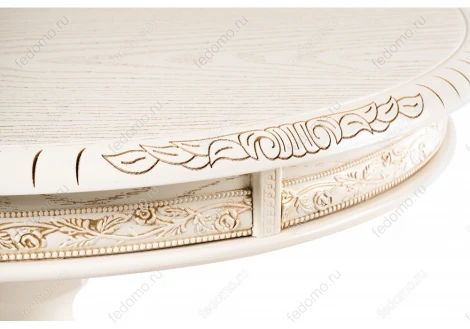 Журнальный столик Woodville Бернард крем с золотой патиной 450831