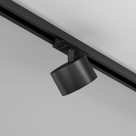 Трековый светильник однофазный, 12W 220V Maytoni Glare TR225-1-GX53-B (круглые)