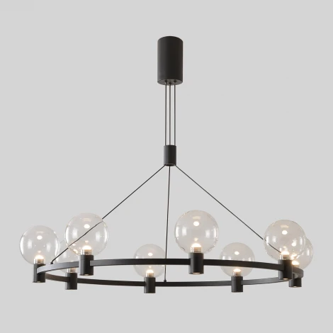 Подвесная люстра шарики Crystal Lux DUET SP56W LED BLACK