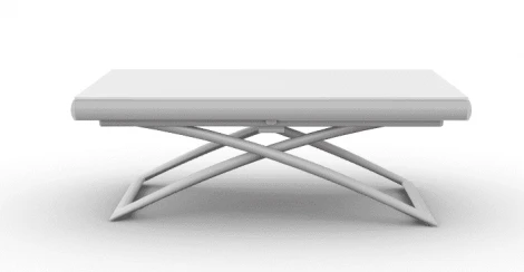 Стол-трансформер Dakota Calligaris Стекло белое GEW