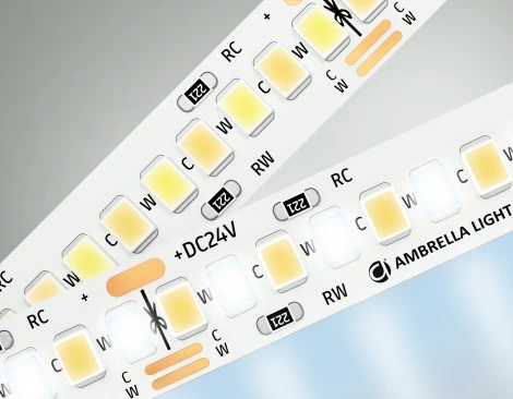 Светодиодная лента с регулировкой температуры света Ambrella Illumination GS4151 2835 240Led 18W/m 24V IP20 CCT 3000-650
