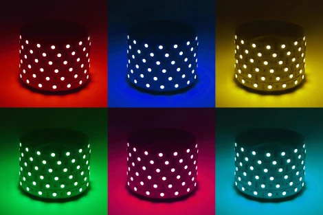 Светодиодная лента RGB 12V 5м ЭРА LS5050-14,4-60-12-RGB-IP20-1 year-5m