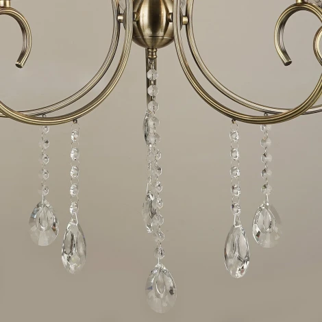 Подвесная люстра Reluce 04462-0.4-05 (220V, подвески, на цепи, подсвечник, свеча)