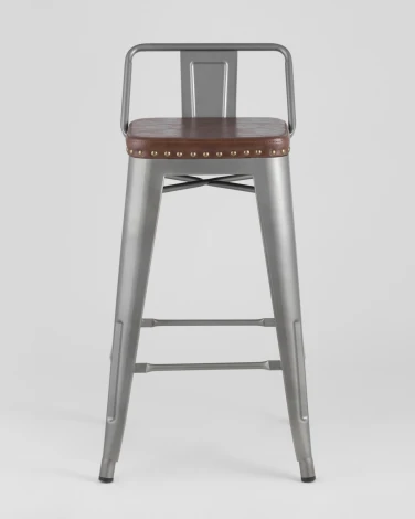 Стул полубарный Stool Group TOLIX SOFT серебристый УТ000001291