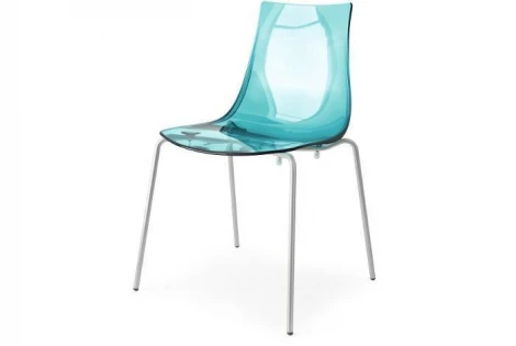 Стул Led AR Connubia пластиковый Аквамариновый прозрачный (P296 pc)