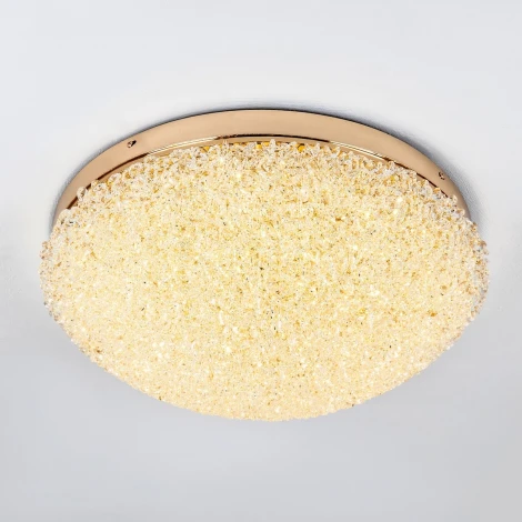 Потолочная люстра светодиодная хрустальная с пультом с регулировкой цветовой температуры и яркости Modelux MODELUX ML.2320.500 GD