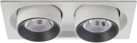 Встраиваемый точечный светильник светодиодный AM Group AM334 AM334-2 WH+BK (220V)