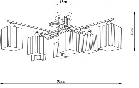 Потолочная люстра Arte Lamp Largo A4497PL-8AB (220V)
