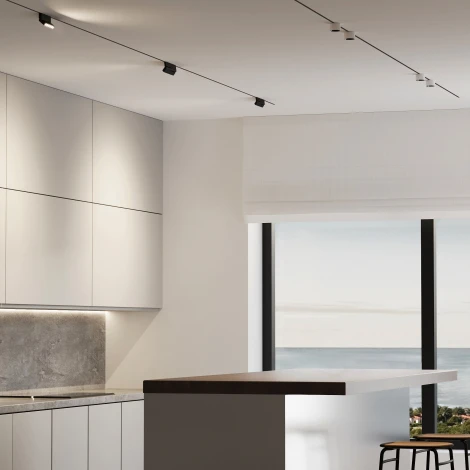 Трековый светильник магнитный Downlight Elektrostandard Mini Magnetic 85207/01 6W 3000K черный (LED, 24V)