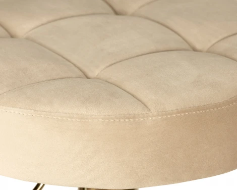 Табурет барный Dobrin BRUNO GOLD (бежевый велюр (MJ9-10))