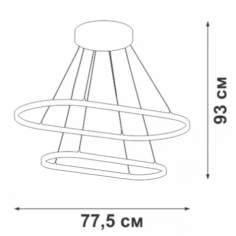 Подвесной светильник светодиодный Vitaluce V4678DT-0/2S
