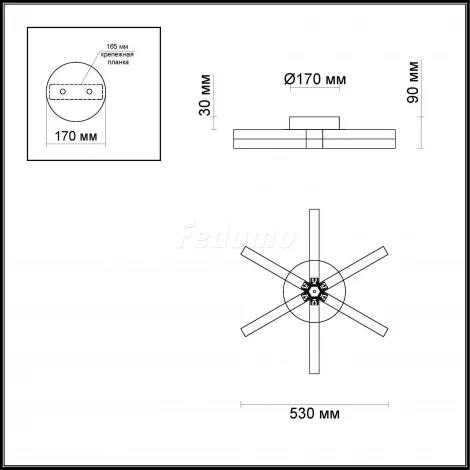 Потолочная люстра Odeon Light Veira 4017/35CL
