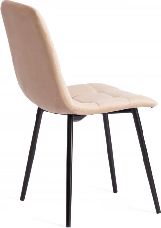 Стул CHILLY MAX / 1 шт. в упаковке (Велюр,Металл  /Бежевый,Черный)
