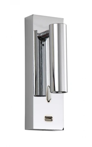 Бра для чтения Crystal Lux CLT 210 210W USB CH (LED, 220V, выключатель)