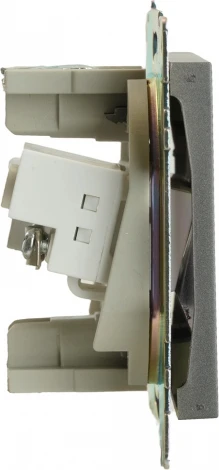 ТВ-розетка и Ethernet RJ-45 (графит) Stekker Катрин 49417