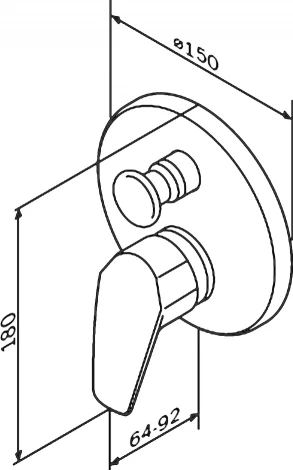 Смеситель Am.Pm Gem F9085000 для ванны с душем