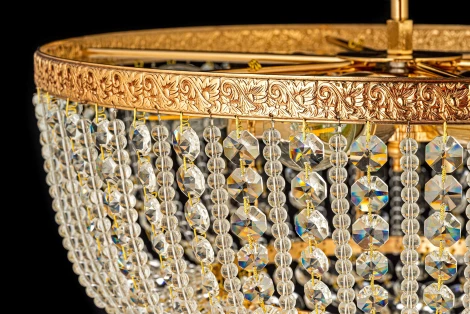 Потолочная люстра буше Arti Lampadari Favola E 1.3.40.502 G (220V, хрусталь)