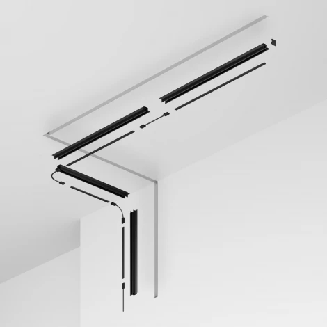 Уличный профиль 2м встраиваемый черный Maytoni Elasity IP O-TR002ED-P-B2M