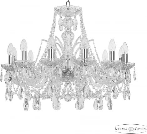 Подвесная люстра Bohemia 105 105/12/240 Ni (220V, подвески, на цепи, подсвечник, свеча)