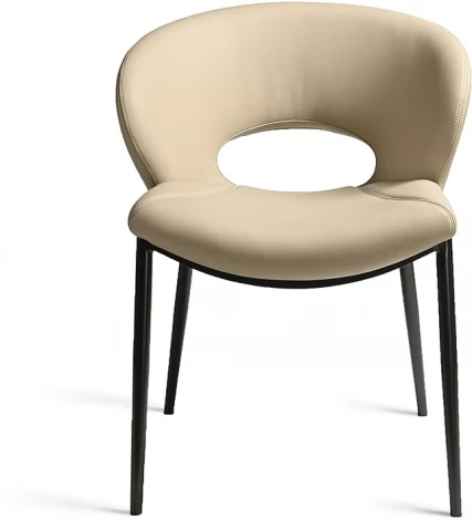 160KD-80030 Стул обеденный экокожа кремовый 62*61*82см Garda Decor