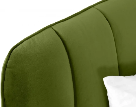 Кровать Amsterdam 1800 ОГОГО (арт.583409), (Велюр/Зеленый)