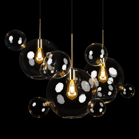 Подвесной светильник Loft It Bolle 2034-S3 (220V, на проводе, шарики, молекулы)