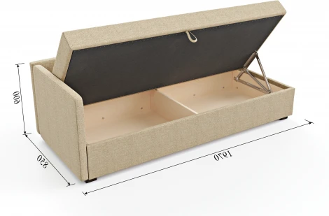 Диван-кровать Arsko Велес Угол левый рогожка бежевая