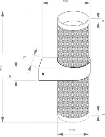 Настенный светильник (бра) Focus Design GU10х2 7Вт IP 20 Maytoni Technical C069WL-02MG (220V, круглые)