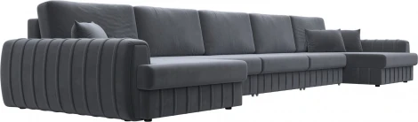 Диван П-образный Лига-057 НПБ МегаЛонг Лига Диванов (Велюр) арт.129358